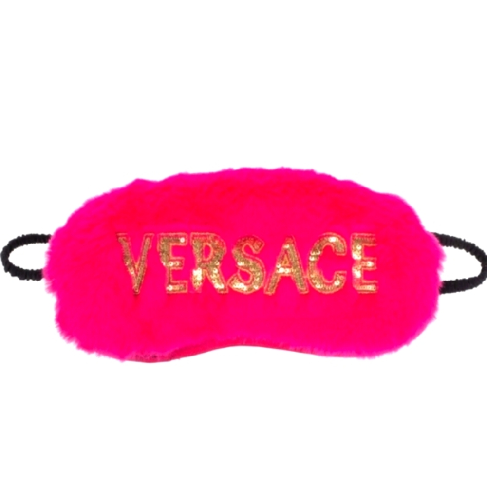 NWT Versace logo sleep mask.